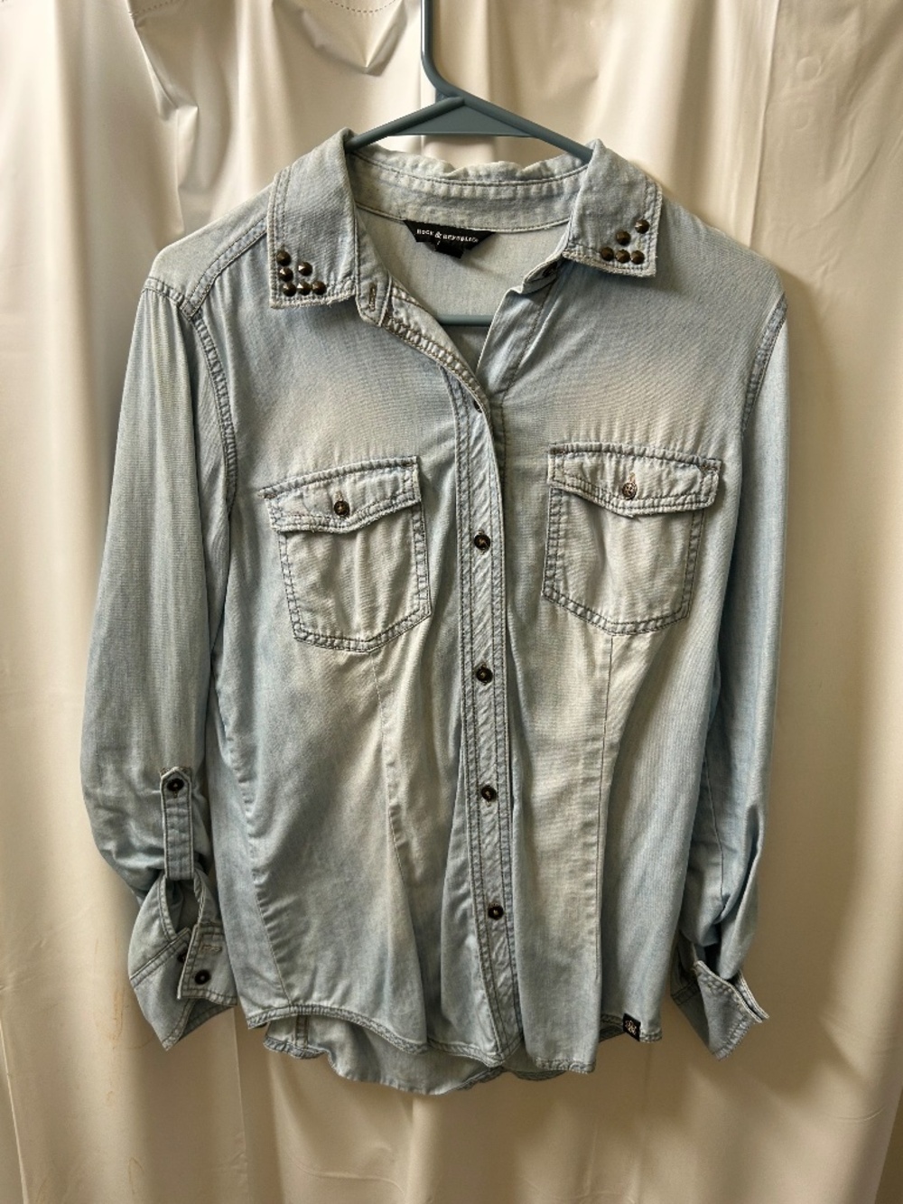Rock & Republic Denim Button Down Top